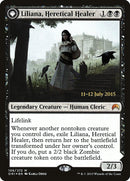 Liliana, Heretical Healer // Liliana, Defiant Necromancer (PRE-106S) [Magic Origins Promos]: (originpwdfc) Foil