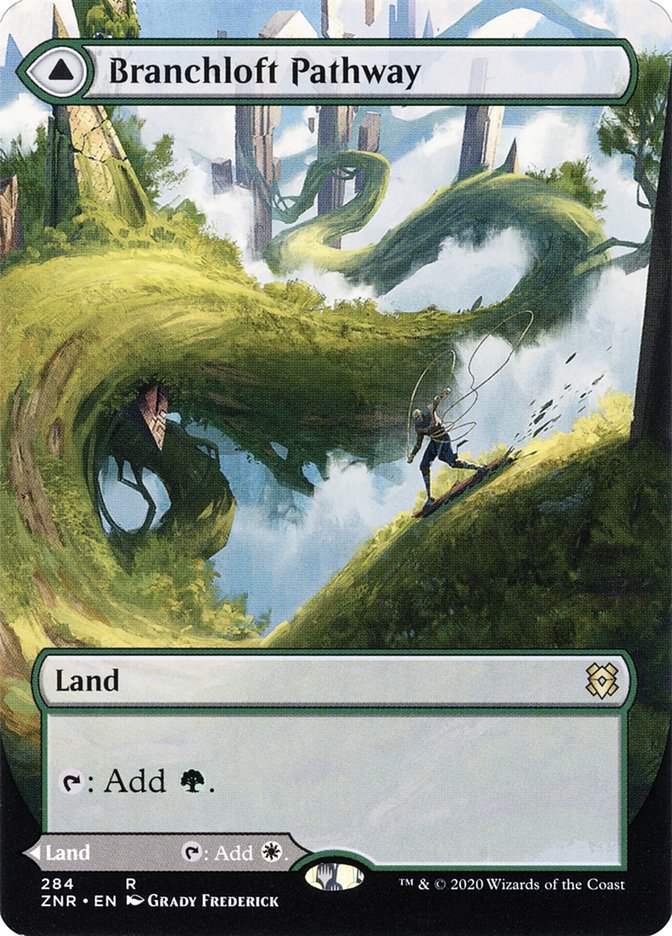Branchloft Pathway // Boulderloft Pathway (ZNR-284) [Zendikar Rising]: (Showcase) (Borderless)