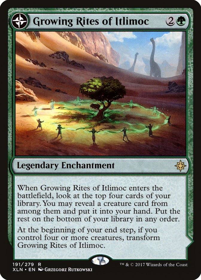 Growing Rites of Itlimoc // Itlimoc, Cradle of the Sun (XLN-191) [Ixalan]: (compasslanddfc)