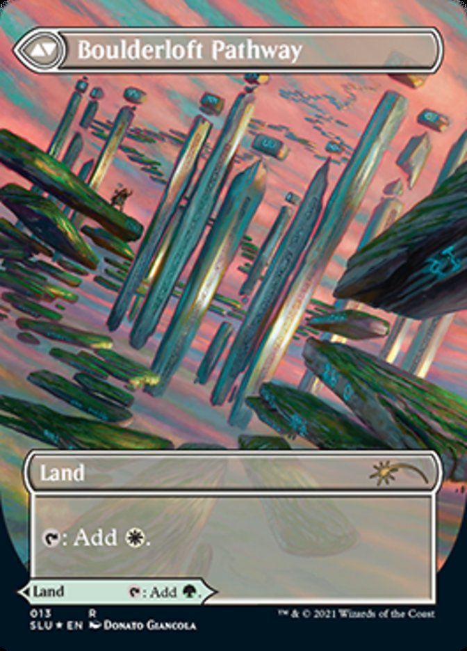 Branchloft Pathway // Boulderloft Pathway (SLU-013) [Secret Lair: Ultimate Edition]: (Showcase) (Borderless) Foil