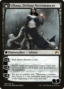 Liliana, Heretical Healer // Liliana, Defiant Necromancer (PRE-106S) [Magic Origins Promos]: (originpwdfc) Foil