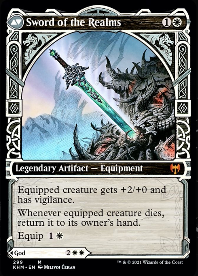 Halvar, God of Battle // Sword of the Realms (KHM-299) [Kaldheim]: (Showcase)
