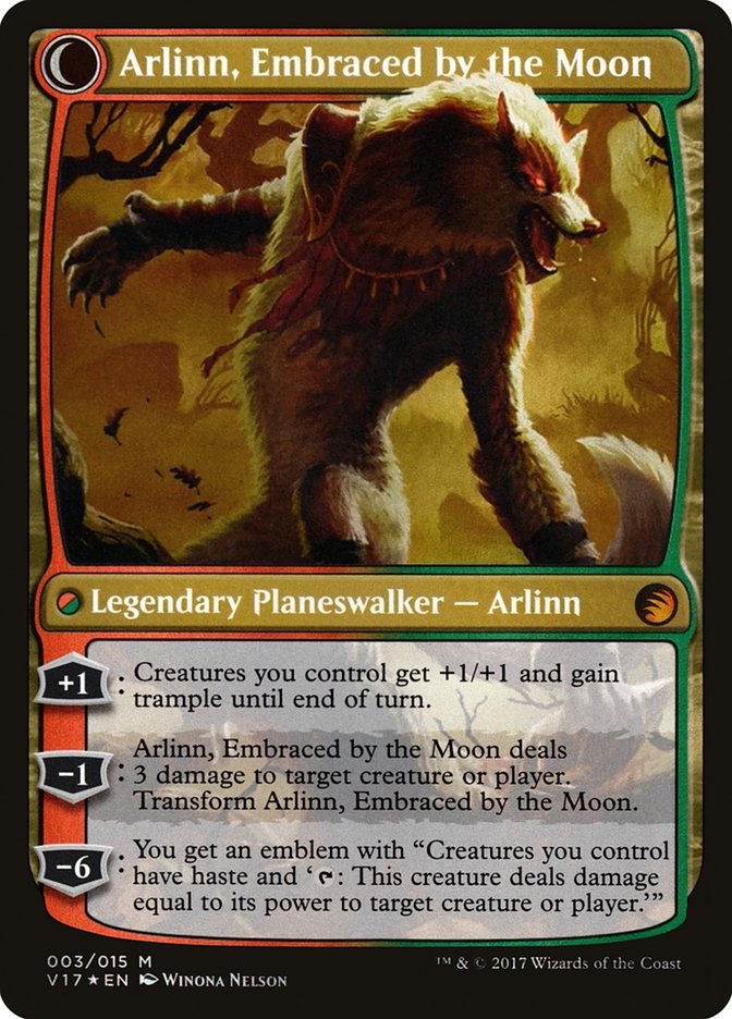 Arlinn Kord // Arlinn, Embraced by the Moon (V17-003) [From the Vault: Transform]: (Double Faced Transform) Foil