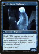 Startled Awake // Persistent Nightmare (PRE-88S) [Shadows over Innistrad Promos]: (Double Faced Transform) Foil