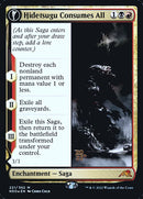 Hidetsugu Consumes All // Vessel of the All-Consuming (PRE-221S) [Kamigawa: Neon Dynasty Promos]: (fandfc, enchantment) Foil
