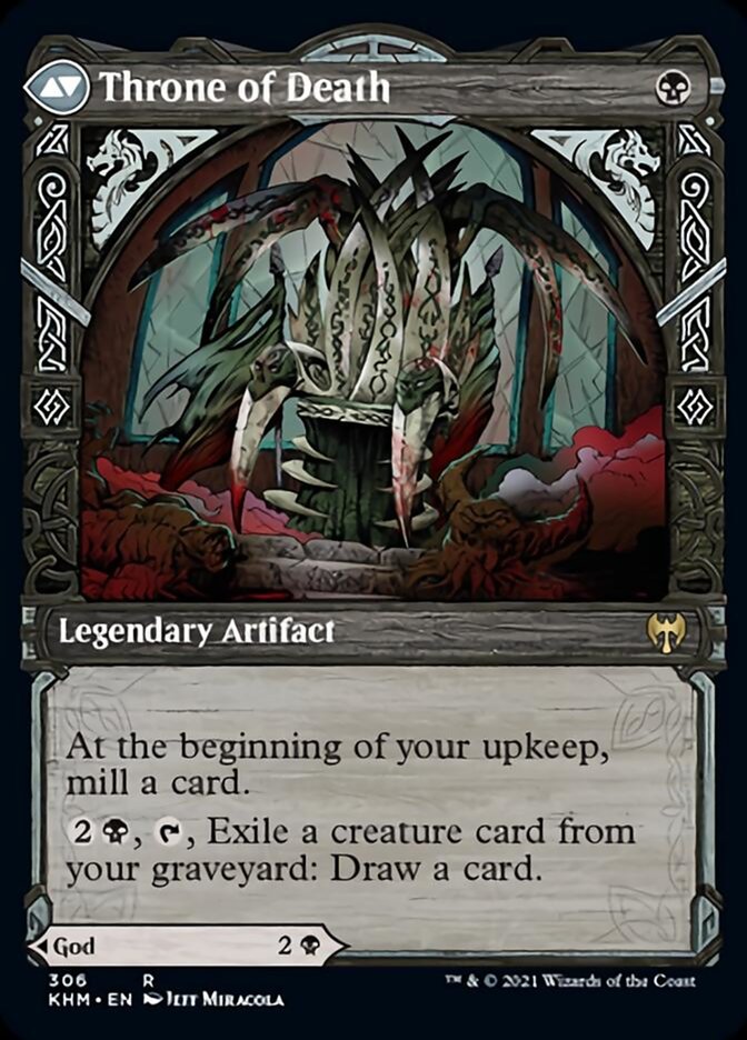 Egon, God of Death // Throne of Death (KHM-306) [Kaldheim]: (Showcase)