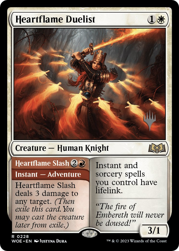 Heartflame Duelist // Heartflame Slash (PPWOE-228P) [Wilds of Eldraine Promos]