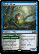 Elusive Otter // Grove's Bounty (PRE-225S) [Wilds of Eldraine Promos] Foil