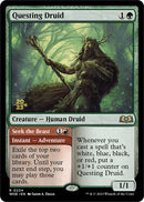 Questing Druid // Seek the Beast (PRE-234S) [Wilds of Eldraine Promos] Foil