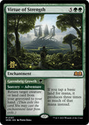 Virtue of Strength // Garenbrig Growth (PRE-197S) [Wilds of Eldraine Promos] Foil