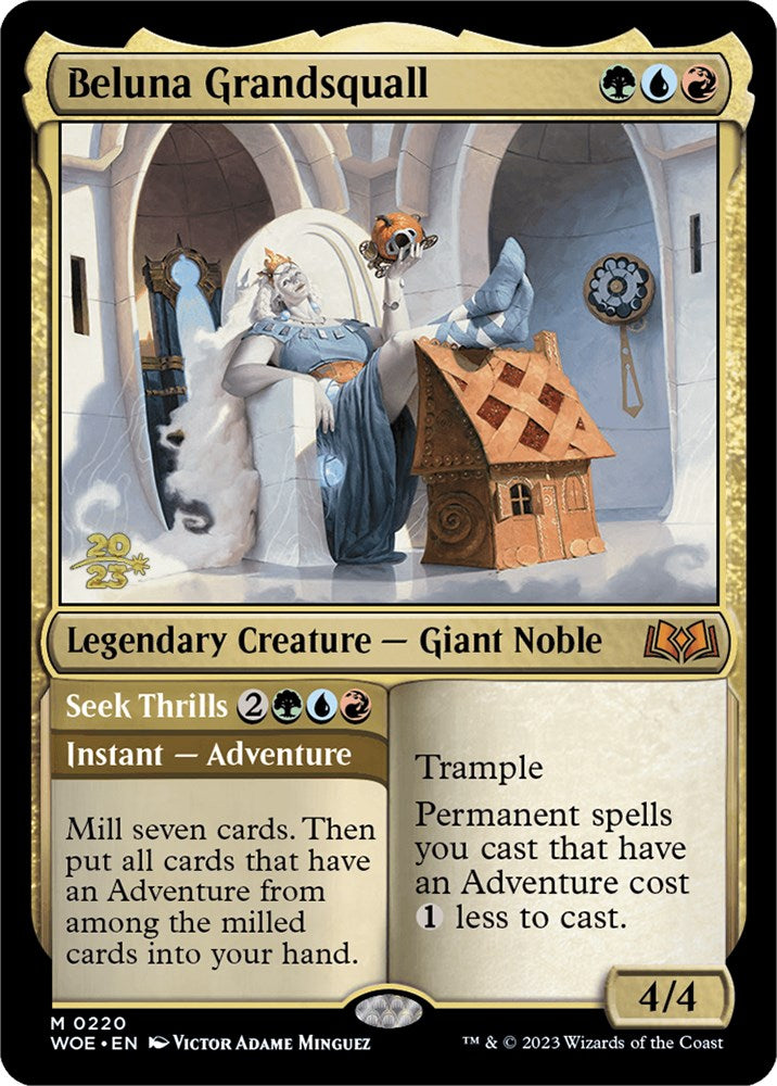 Beluna Grandsquall // Seek Thrills (PPWOE-220P) [Wilds of Eldraine Promos]