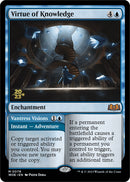 Virtue of Knowledge // Vantress Visions (PRE-76S) [Wilds of Eldraine Promos] Foil