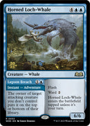 Horned Loch-Whale // Lagoon Breach (PRE-53S) [Wilds of Eldraine Promos] Foil