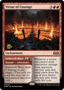 Virtue of Courage // Embereth Blaze (PRE-157S) [Wilds of Eldraine Promos] Foil