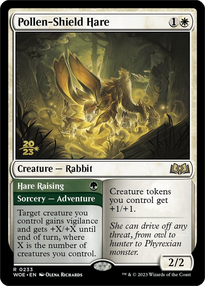 Pollen-Shield Hare // Hare Raising (PRE-233S) [Wilds of Eldraine Promos] Foil