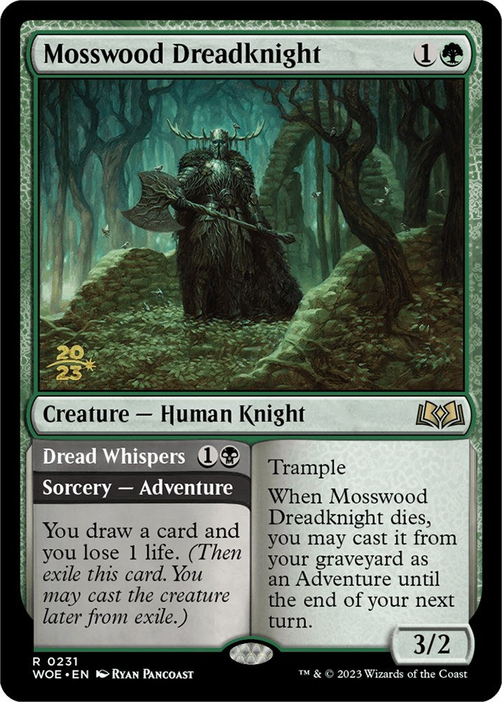Mosswood Dreadknight // Dread Whispers (PPWOE-231P) [Wilds of Eldraine Promos]