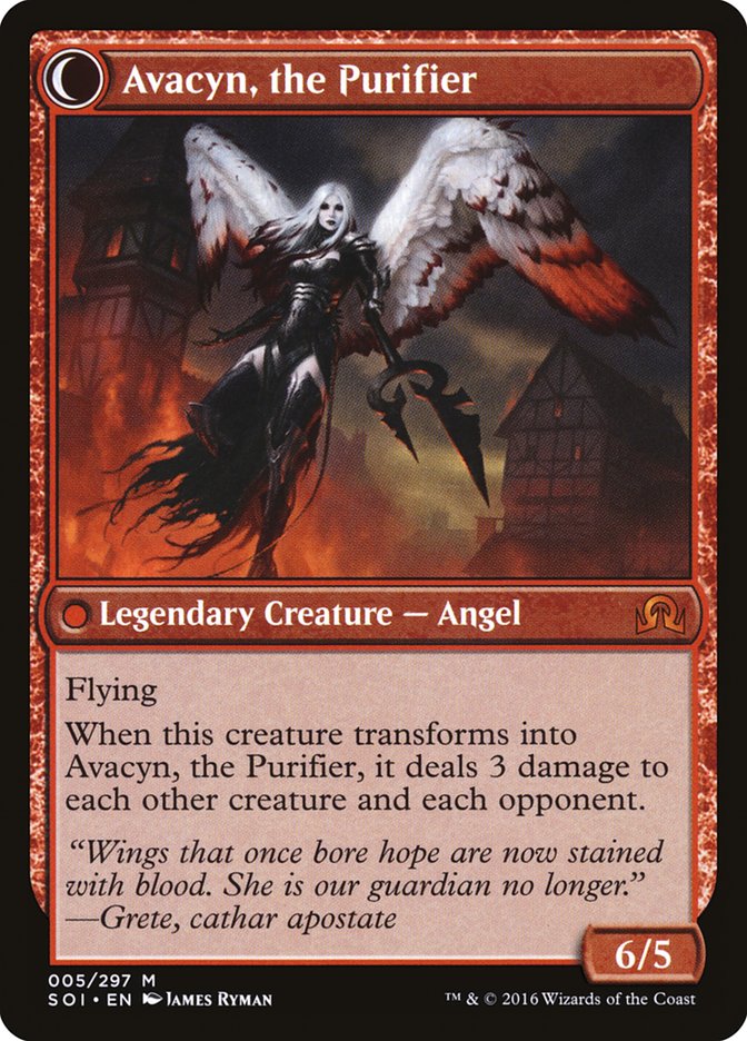 Archangel Avacyn // Avacyn, the Purifier (SOI-005) [Shadows over Innistrad]: (Double Faced Transform)
