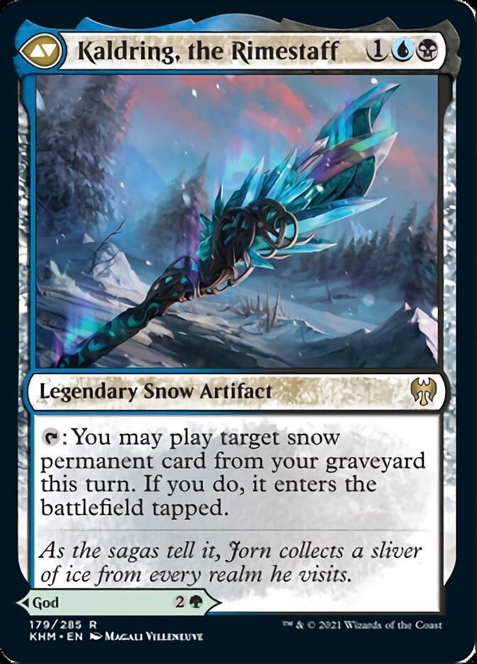 Jorn, God of Winter // Kaldring, the Rimestaff (KHM-179) [Kaldheim]: (snow)