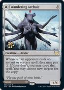 Wandering Archaic // Explore the Vastlands (PRE-06S) [Strixhaven: School of Mages Promos] Foil