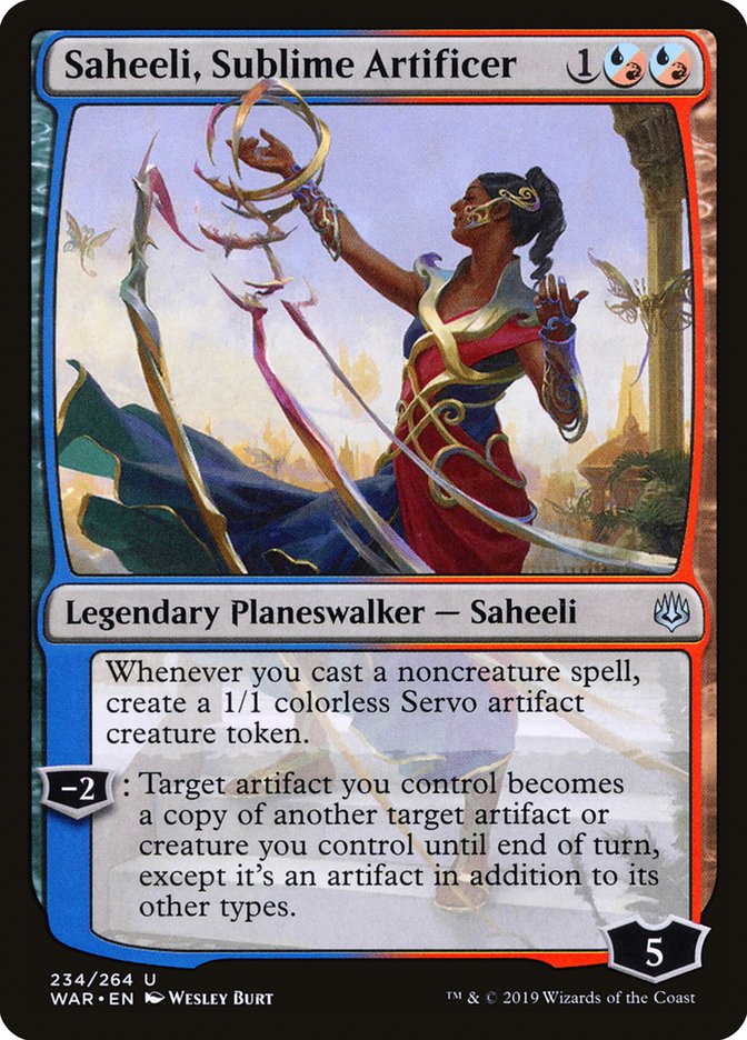 Saheeli, Sublime Artificer (WAR-234) [War of the Spark]
