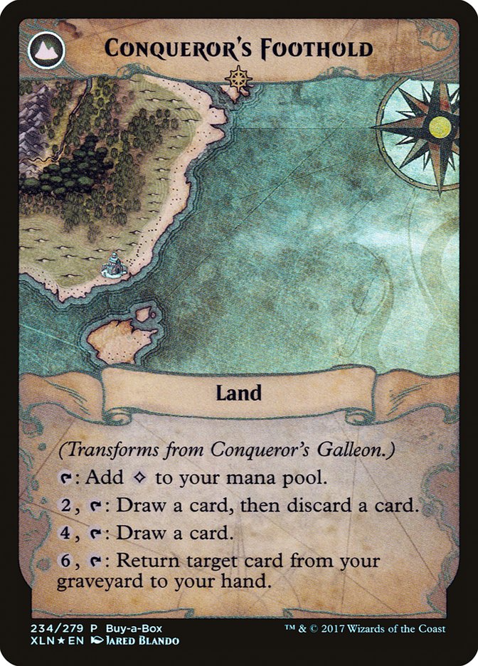 Conqueror's Galleon // Conqueror's Foothold (BABP-234) [XLN Treasure Chest]: (compasslanddfc) Foil