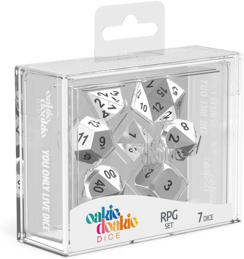 Oakie Doakie Dice - Metal RPG Set