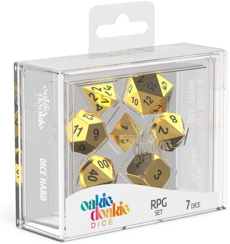 Oakie Doakie Dice - Metal RPG Set