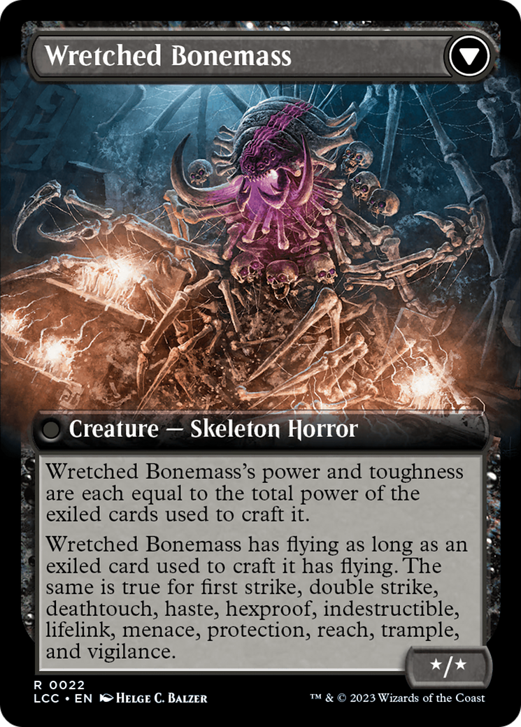 Altar of the Wretched // Wretched Bonemass (LCC-022) [The Lost Caverns of Ixalan Commander]: (Extended Art)