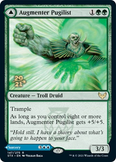 Augmenter Pugilist // Echoing Equation (PRE-147S) [Strixhaven: School of Mages Promos] Foil
