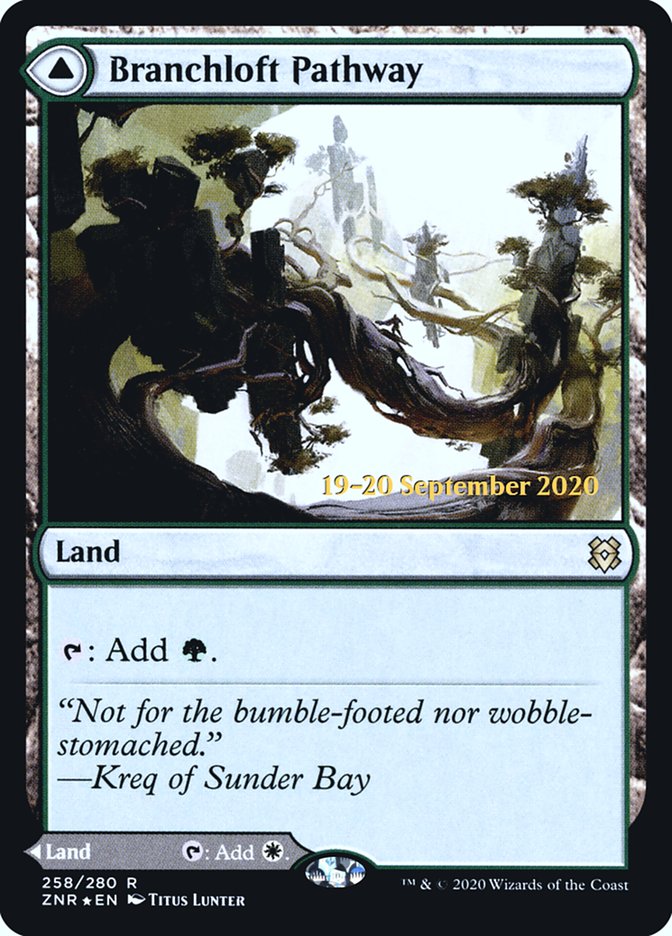Branchloft Pathway // Boulderloft Pathway (PRE-258S) [Zendikar Rising Promos] Foil