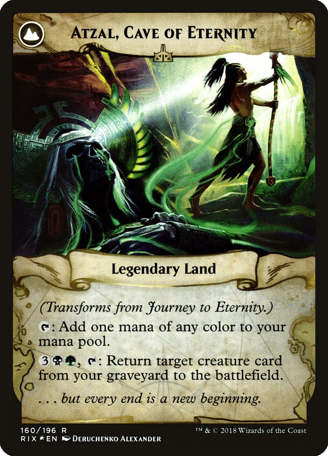 Journey to Eternity // Atzal, Cave of Eternity (PRE-160S) [Rivals of Ixalan Promos]: (compasslanddfc) Foil