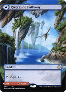 Riverglide Pathway // Lavaglide Pathway (ZNR-289) [Zendikar Rising]: (Showcase) (Borderless)