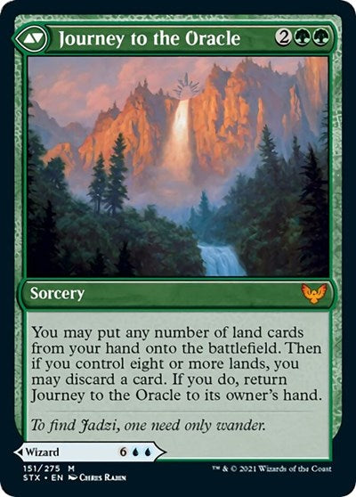 Jadzi, Oracle of Arcavios // Journey to the Oracle (PRE-151S) [Strixhaven: School of Mages Promos] Foil