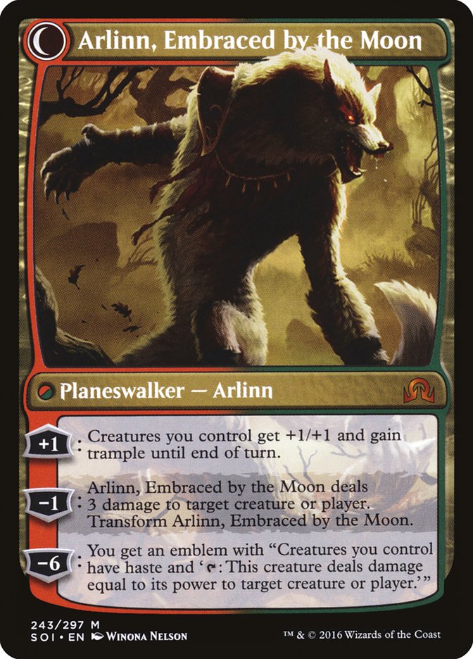 Arlinn Kord // Arlinn, Embraced by the Moon (SOI-243) [Shadows over Innistrad]: (Double Faced Transform)