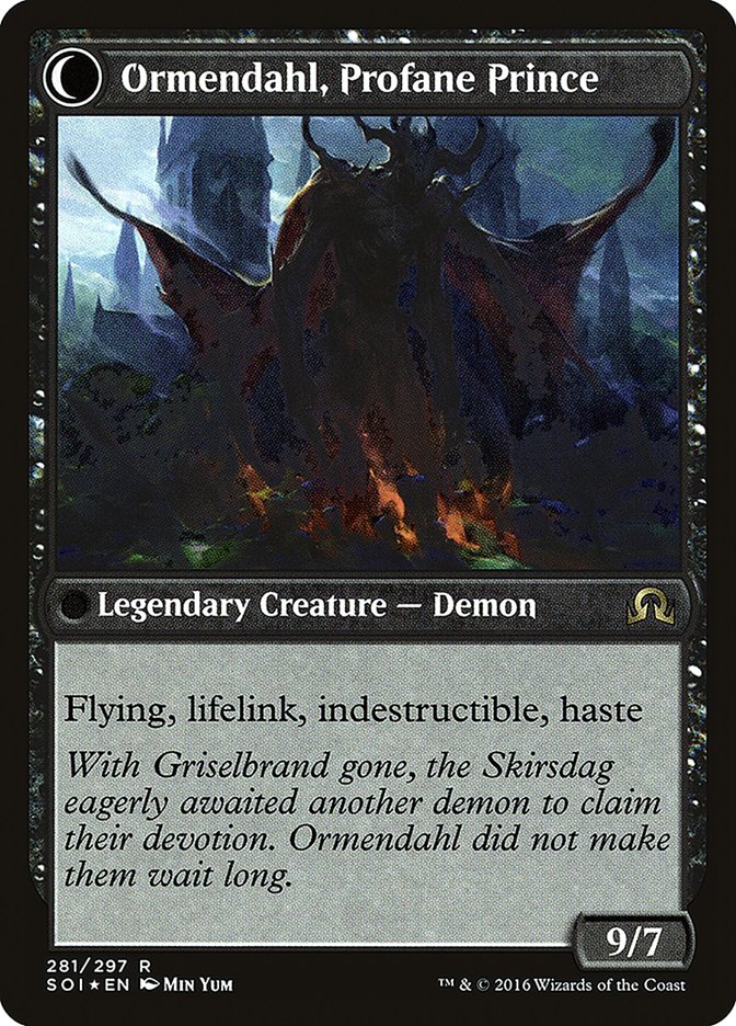 Westvale Abbey // Ormendahl, Profane Prince (PRE-281S) [Shadows over Innistrad Promos]: (Double Faced Transform) Foil