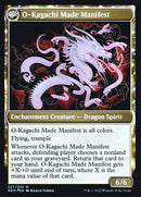 The Kami War // O-Kagachi Made Manifest (PRE-227S) [Kamigawa: Neon Dynasty Promos]: (fandfc, enchantment) Foil