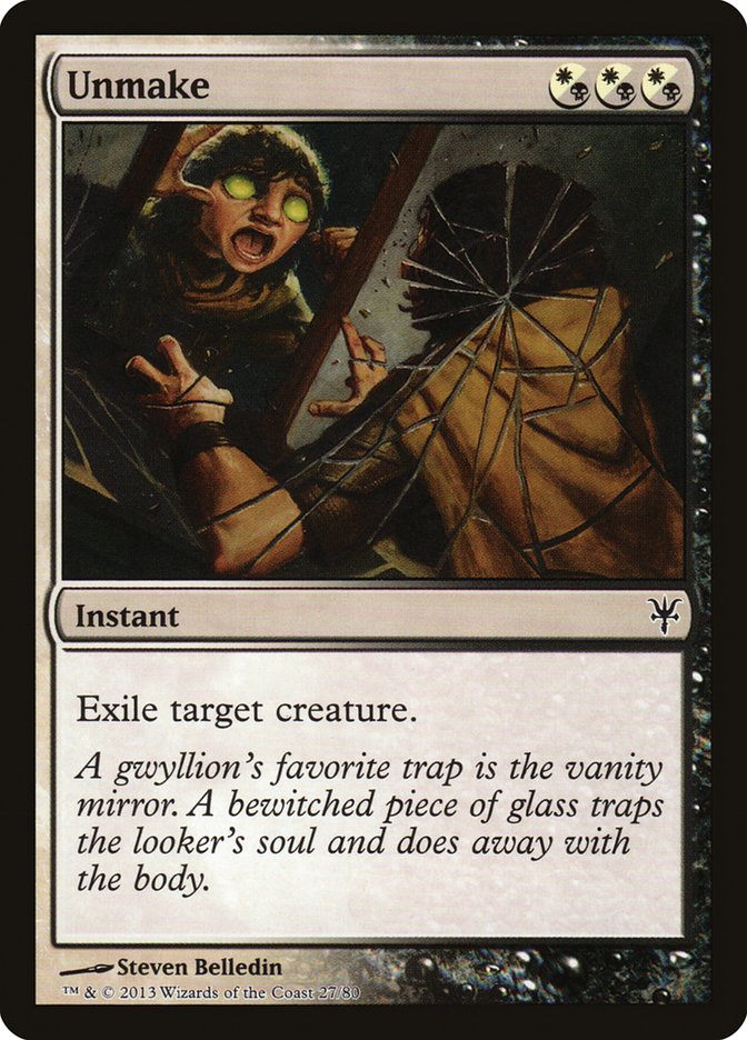 Unmake (DDK-027) [Duel Decks: Sorin vs. Tibalt]
