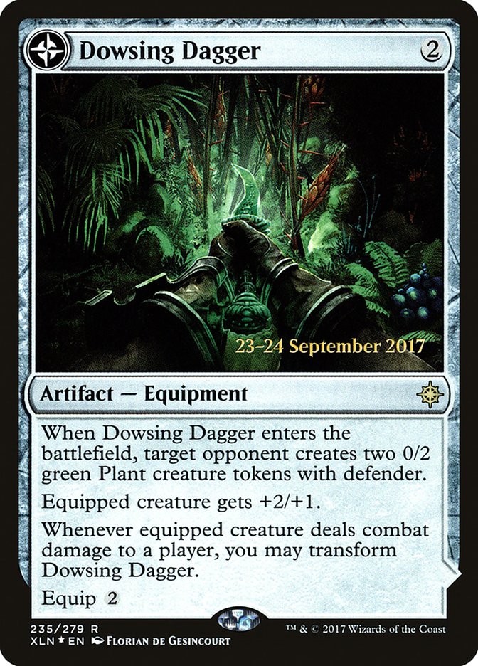 Dowsing Dagger // Lost Vale (PRE-235S) [Ixalan Promos]: (compasslanddfc) Foil