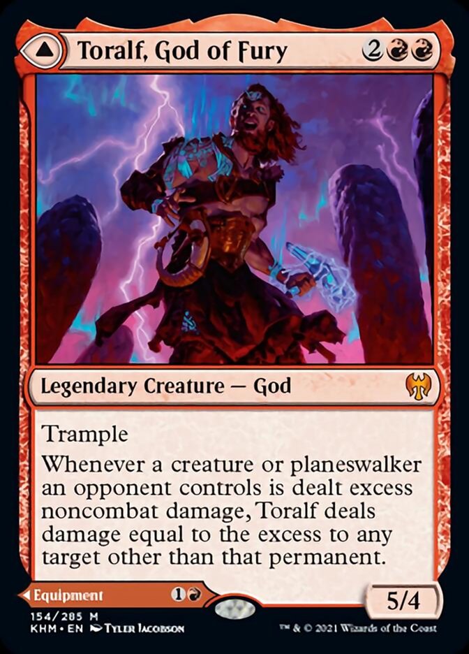 Toralf, God of Fury // Toralf's Hammer (KHM-154) [Kaldheim]