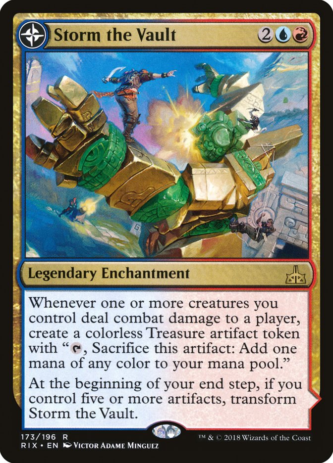 Storm the Vault // Vault of Catlacan (RIX-173) [Rivals of Ixalan]: (compasslanddfc)