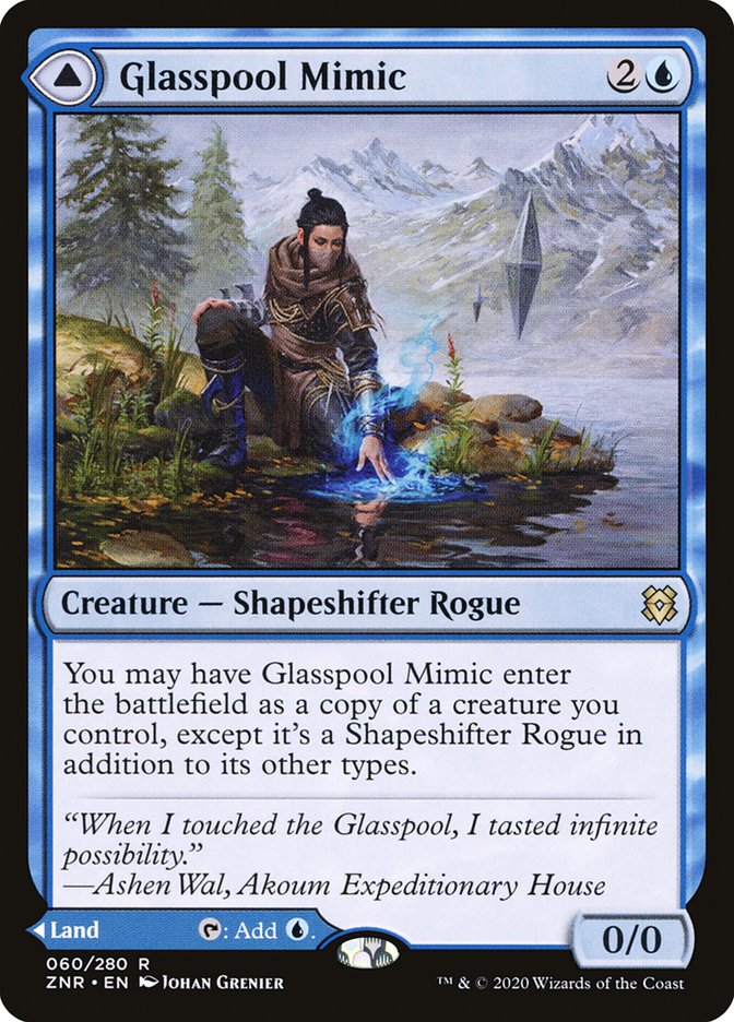 Glasspool Mimic // Glasspool Shore (ZNR-060) [Zendikar Rising]