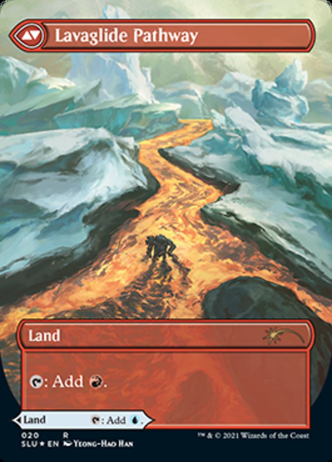 Riverglide Pathway // Lavaglide Pathway (SLU-020) [Secret Lair: Ultimate Edition]: (Showcase) (Borderless) Foil