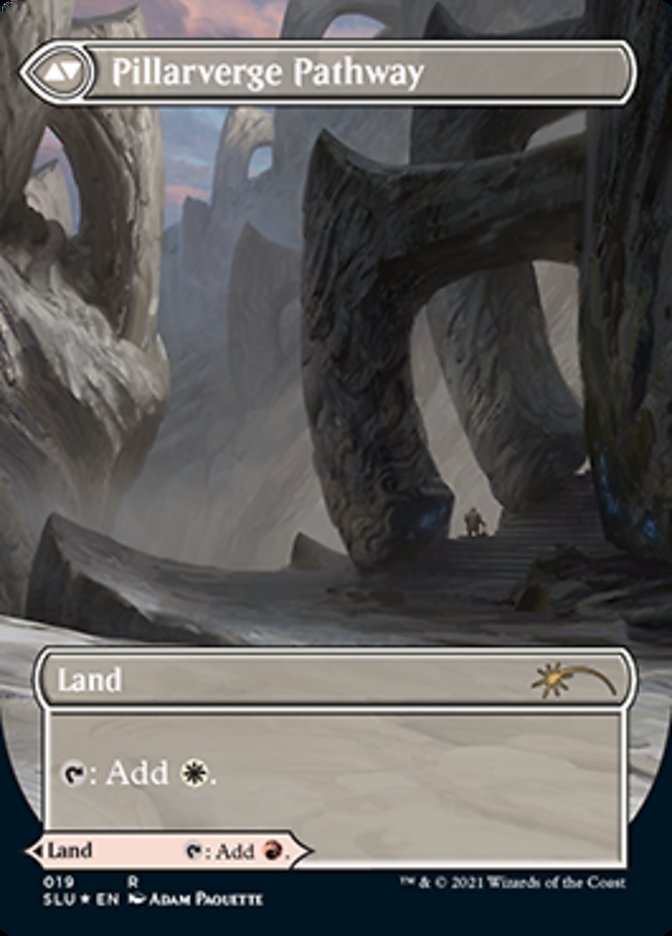 Needleverge Pathway // Pillarverge Pathway (SLU-019) [Secret Lair: Ultimate Edition]: (Showcase) (Borderless) Foil