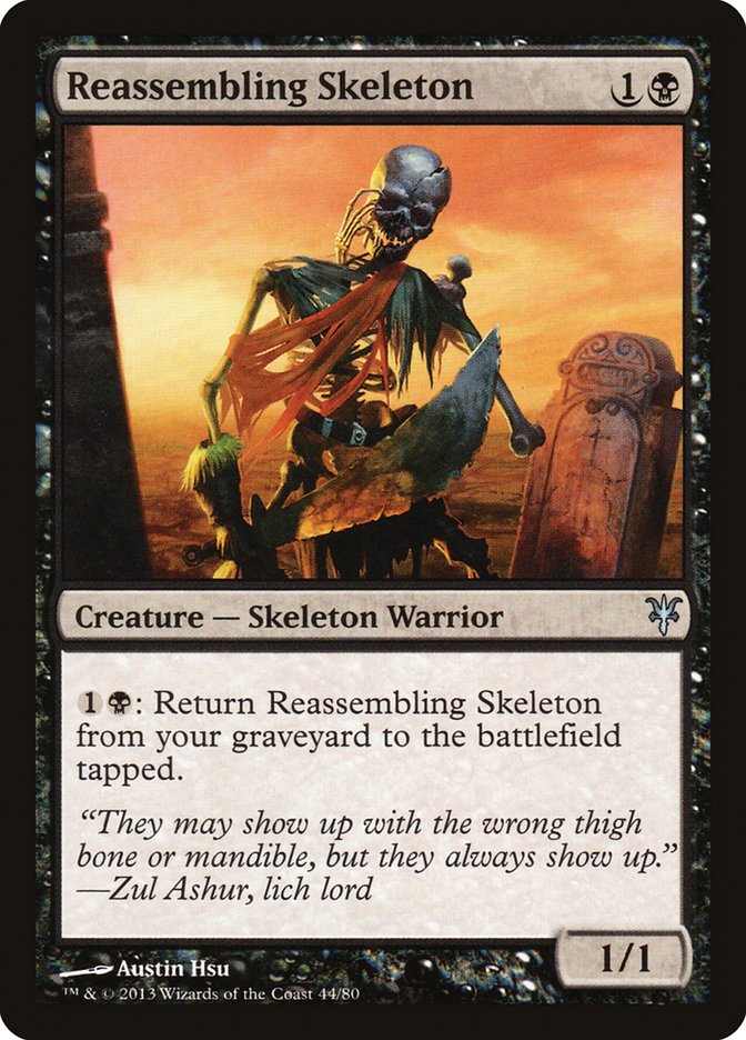 Reassembling Skeleton (DDK-044) [Duel Decks: Sorin vs. Tibalt]