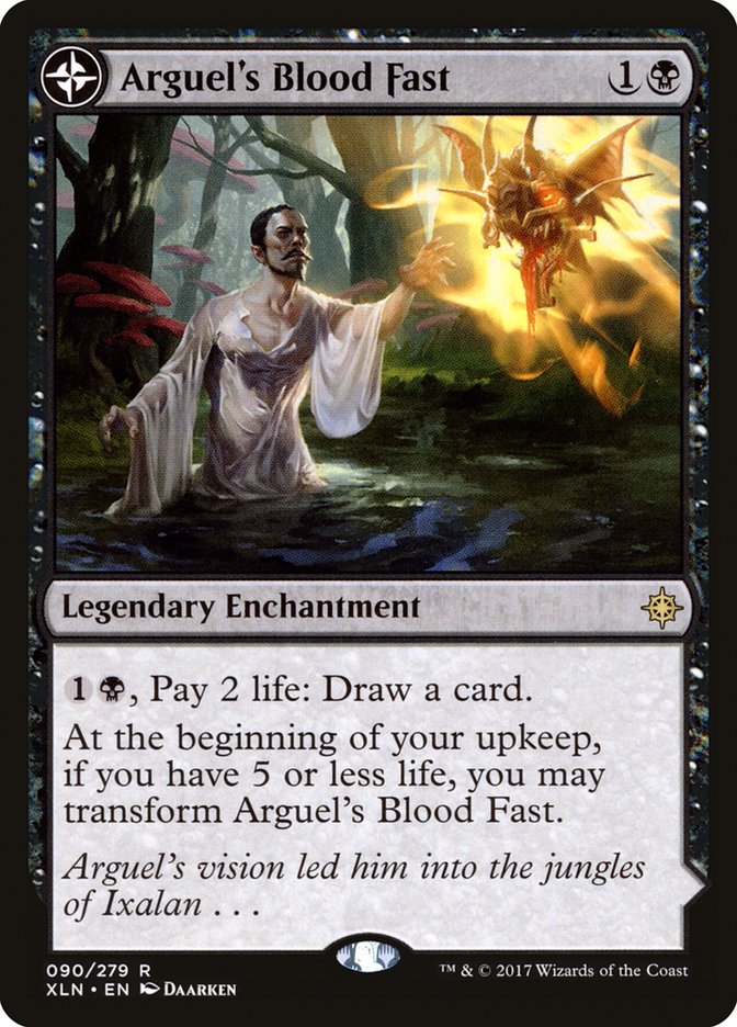 Arguel's Blood Fast // Temple of Aclazotz (XLN-090) [Ixalan]: (compasslanddfc)