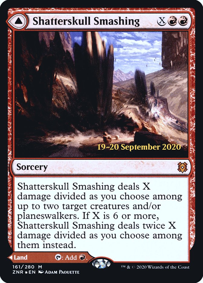 Shatterskull Smashing // Shatterskull, the Hammer Pass (PRE-161S) [Zendikar Rising Promos] Foil