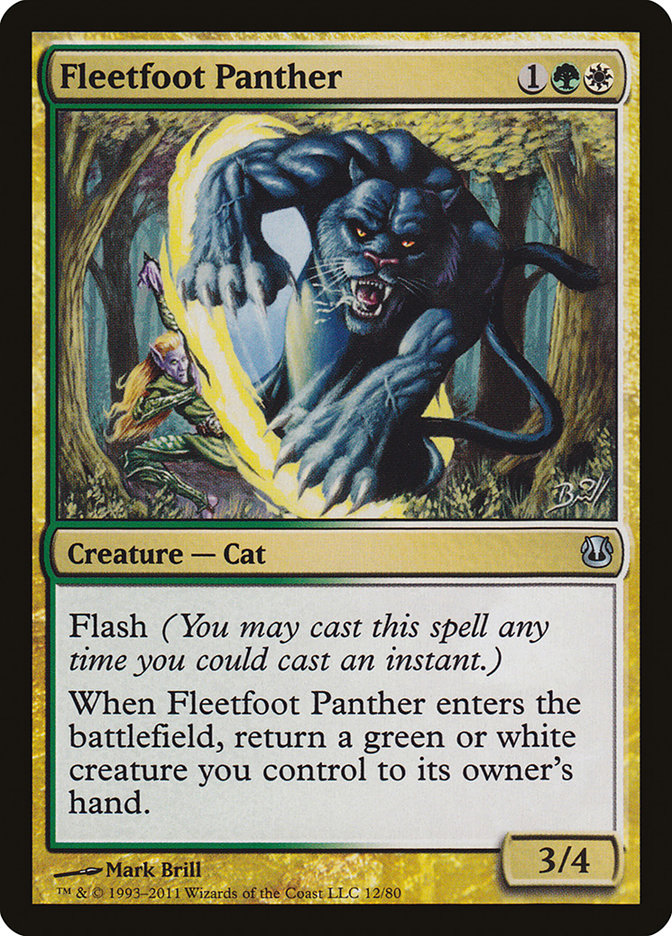 Fleetfoot Panther (DDH-012) [Duel Decks: Ajani vs. Nicol Bolas]