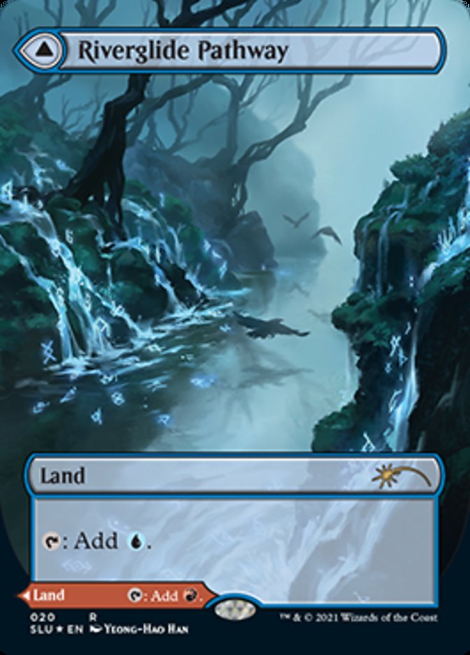 Riverglide Pathway // Lavaglide Pathway (SLU-020) [Secret Lair: Ultimate Edition]: (Showcase) (Borderless) Foil