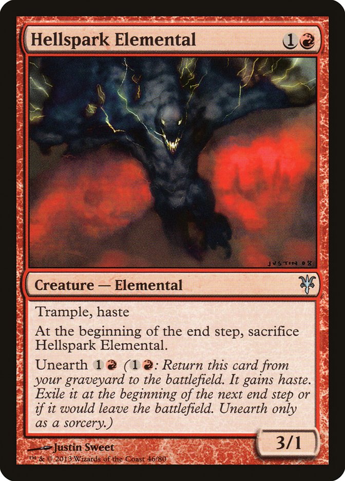 Hellspark Elemental (DDK-046) [Duel Decks: Sorin vs. Tibalt]