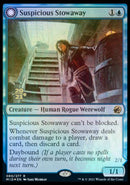 Suspicious Stowaway // Seafaring Werewolf (PRE-80S) [Innistrad: Midnight Hunt Promos]: (Double Faced Transform) Foil